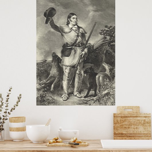 Poster Colonel Davy Crockett 1839 (Cuisine)