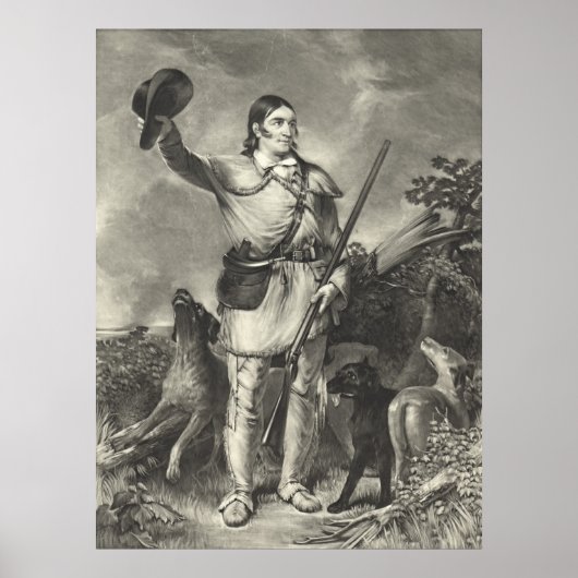 Poster Colonel Davy Crockett 1839 (Devant)