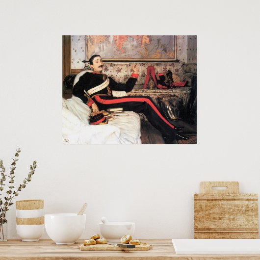 Poster Colonel Frederick Gustavus Burnaby par James Tisso (Cuisine)