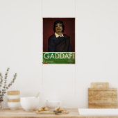 Poster Colonel Gaddafi (Cuisine)