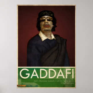 Poster Colonel Gaddafi