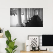 Poster Colonnade dans la neige (Bureau à domicile)