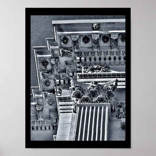 Poster Colonne décorative (Devant)