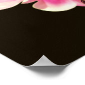 Poster Colonne rose - Fleur (Coin)