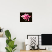 Poster Colonne rose - Fleur (Bureau à domicile)