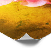 Poster Colonne rose Fleur Gros plan (Coin)