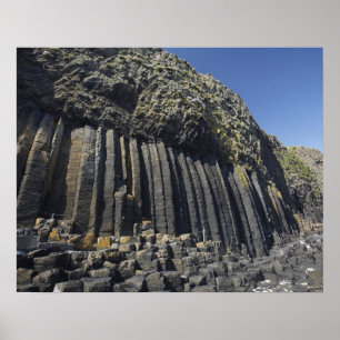 Poster Colonnes de basalte par la grotte de Fingal, Staff