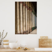 Poster Colonnes de construction, La Havane, Cuba (Cuisine)