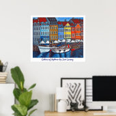 Poster Colonnes de l'affiche de Nyhavn Imprimer (Bureau à domicile)