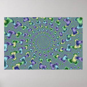 Poster Colonnes de pédale - Fractal