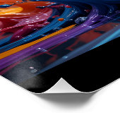 Poster Colonnes de peinture prismatique (Coin)