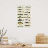 Poster Colonnes de poisson (Cuisine)