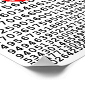 Poster Colonnes d'origine numéro pi jour symbole mathémat (Coin)