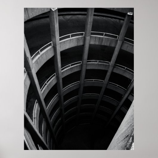 POSTER COLONNES EN BÉTON GRIS (Devant)