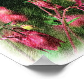 Poster Colonnes roses - Art Crayon couleur (Coin)