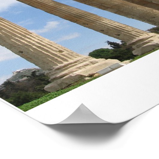 Poster Colonnes Temple Zeus (Coin)