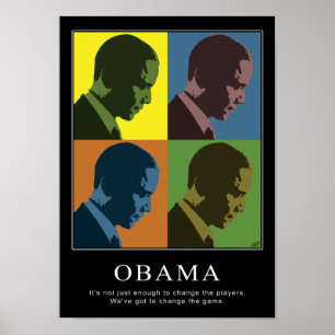 Poster "Color Blind" Obama