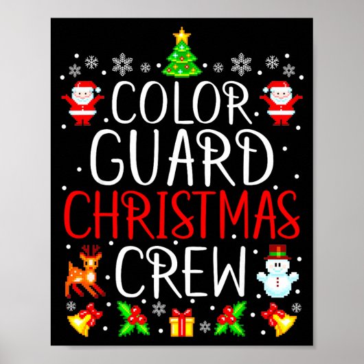 Poster Color Guard Christmas Crew Matching Xmas (Devant)