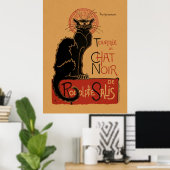 Poster Color lithograph of the Tournée du Chat Noir (Bureau à domicile)