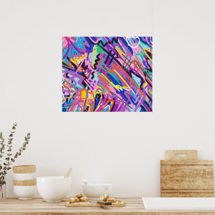 Poster Color Play Abstract Art