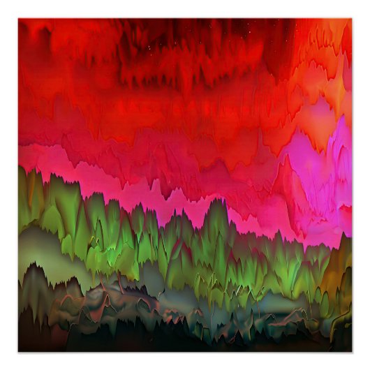 Poster "Color Serenade" Art Abstrait coloré (Devant)