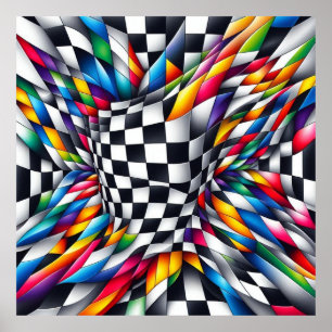 Poster Color Vortex & Illusion