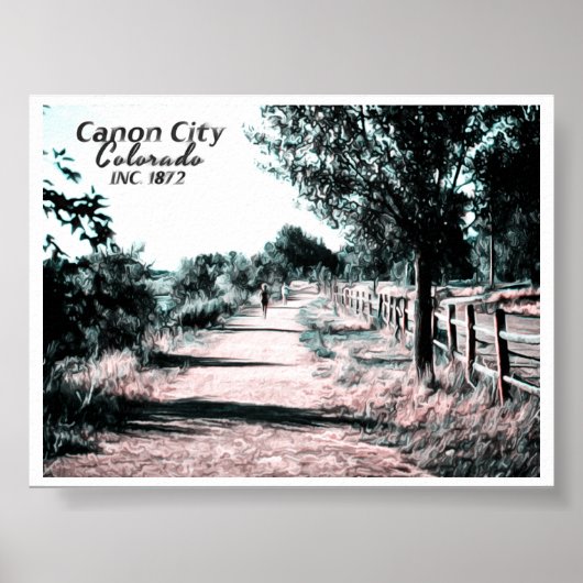 POSTER COLORADO - ARKANSAS RIVERWALK (Devant)
