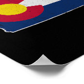 Poster Colorado Flag Iowa Transplant Home Vacation Family (Coin)