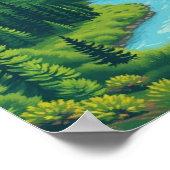 Poster Colorado Mountain Landscape wall art (Coin)