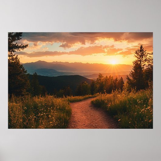 Poster Colorado Mountain Wall Art For Living Room (Devant)