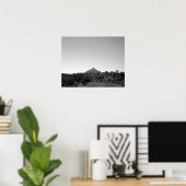 Poster Colorado noir et blanc sur Horizon 16x20 (Bureau à domicile)