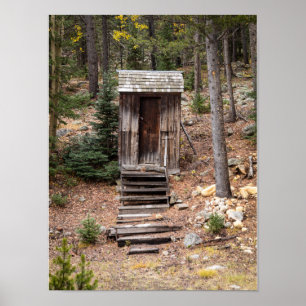 Poster Colorado Outhouse à St. Elmo Ghost Town Photo
