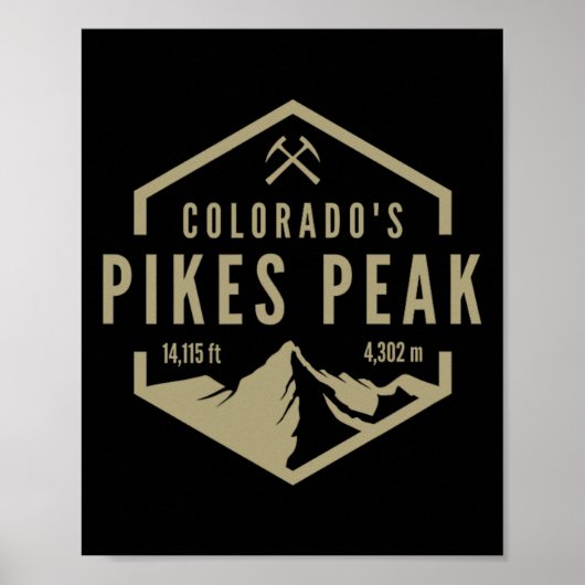 Poster Colorado Pikes Peak (Devant)