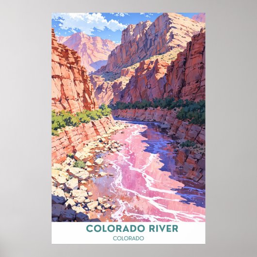 Poster Colorado River, Colorado (Devant)