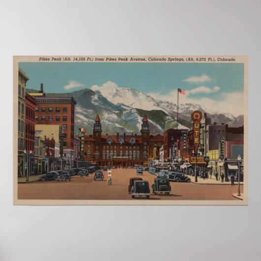 Poster Colorado Springs, CO (Devant)