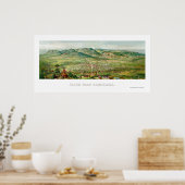 Poster Colorado Springs, CO Carte panoramique - 1890 (Cuisine)