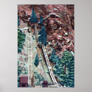 Poster Colorado Springs Colorado Manitou Springs Incline