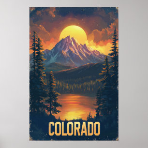 Poster Colorado USA Voyage Vintage