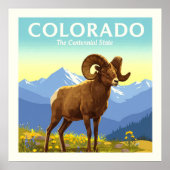 Poster Colorado vintage (Devant)