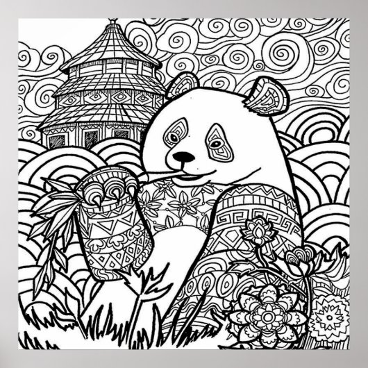 Poster Colorage de panda divers (page #3) moyen post (Devant)
