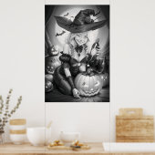 Poster Colorage Halloween en cuisine (Cuisine)