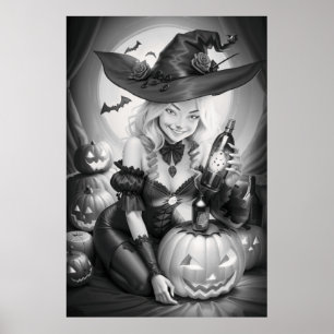 Poster Colorage Halloween en cuisine