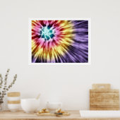 Poster Colorant Abstrait à tarte violette (Cuisine)