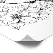 Poster Coloration adulte de colibri (Coin)