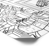 Poster Coloration adulte de l'arbre de Noël (Coin)