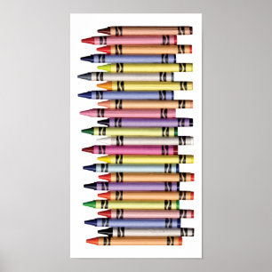 POSTER COLORATION DE CRAYONS GRAPHIC DE FOND DE COULEUR
