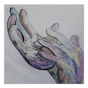 Poster Coloration de denim d'ASL Jésus