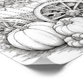 Poster Coloration pour adultes automne/automne (Coin)