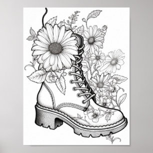 Poster Coloration pour adultes automne/automne