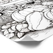 Poster Coloration pour adultes automne/automne (Coin)